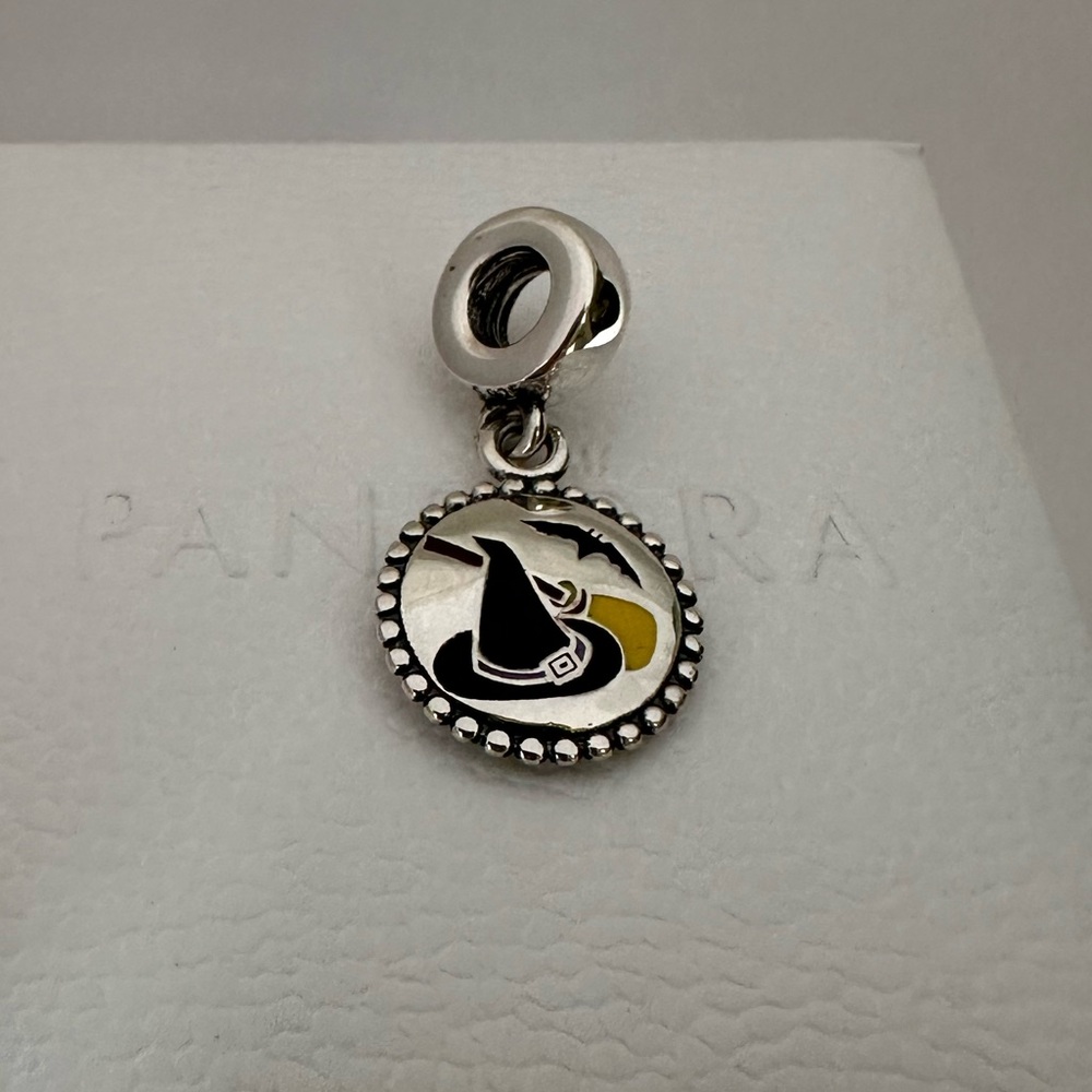 Authentic Pandora Witch Halloween Dangle 925 Ale Silver Charm #49